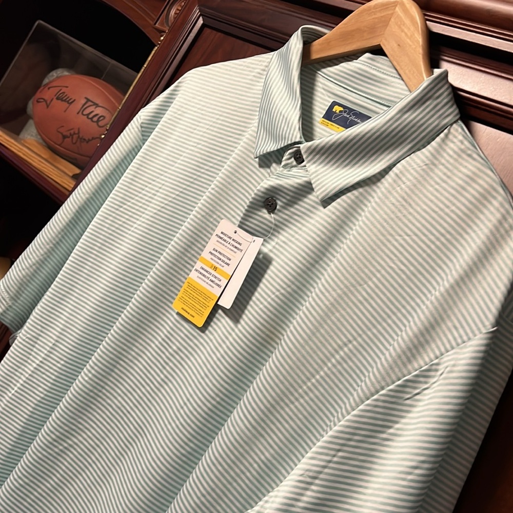 Jack Nicklaus Brand New Classic Stretch Golf Polo  Sun ☀️ Protection UPF 15!